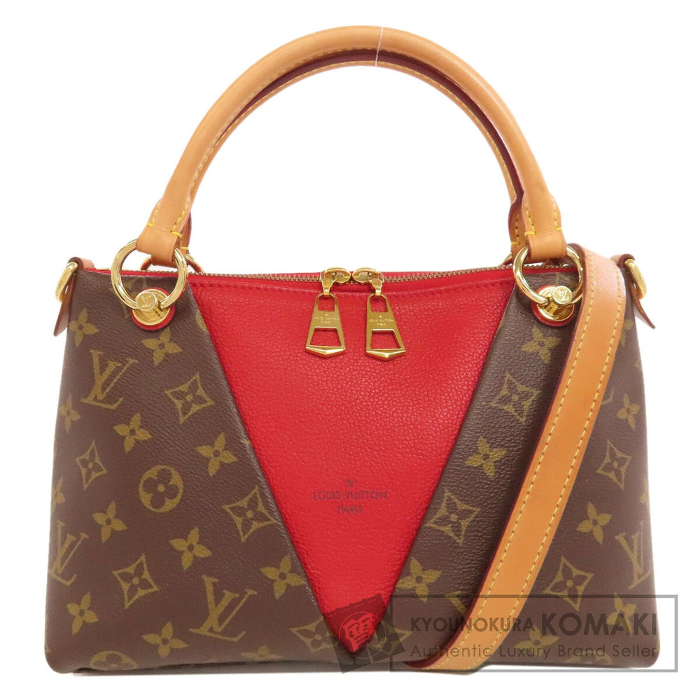 Louis Vuitton V Tote Handbag Monogram Canvas